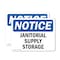 Signmission Janitorial Supply Storage, 14 in W x Rectangle, Vinyl Decal OS-2PACK-NS-D-1014-L-13756 - alternate 1